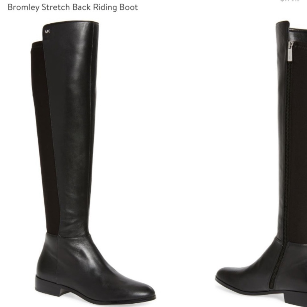 Michael Kors Black Bromley Riding Boot